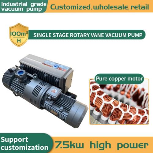 Factory direct sales single-stage rotary vane vacuum pump cast iron