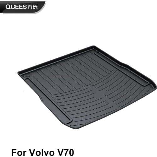 QUEES Custom Fit Cargo Liner Tray Trunk Floor Mat for Volvo V70 2012 2013 2014 2015 2016 2017