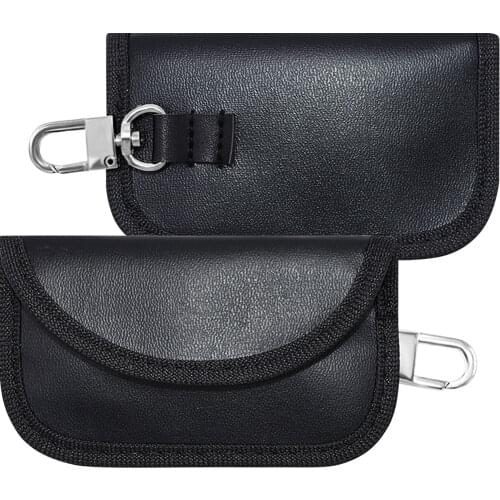 RFID Signal Blocking Bag Cover Signal Blocker Case Faraday Cage Pouch For Keyless Car Keys Radiation Protection Cell Phone