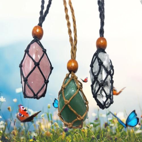 DIY Necklace Cord Empty Stone Holder Replacement Necklace Rope With Adjustable Length Making Accessories For Stone Necklace