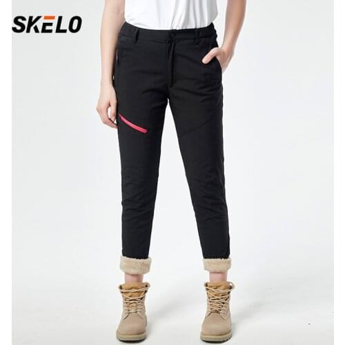 2020 Women Ski Pants Waterproof Softshell Polar Fleece Winter Russian Snow Pants Windproof Snowboard Warm Trousers Pants