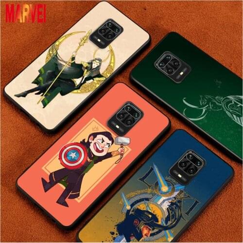 Popular Loki Marvel Silicone Cover For Xiaomi Redmi Note 10 10S 9T 9S 9 8T 8 7 6 5A 5 4 4X Prime Pro Max Black Phone Case