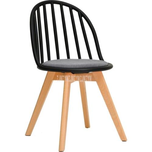 Modern Nordic Dining Leisure Chair Simple Fashion Solid Beech Wood Leg Living Room Minimalist Learning Reading Coffee Chair