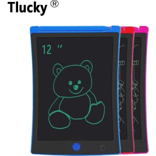 Tlucky LCD Writing Board, 12 inch Electronic Drawing Pads for Kids, Portable Reusable Message Board, Electronic Writing Board