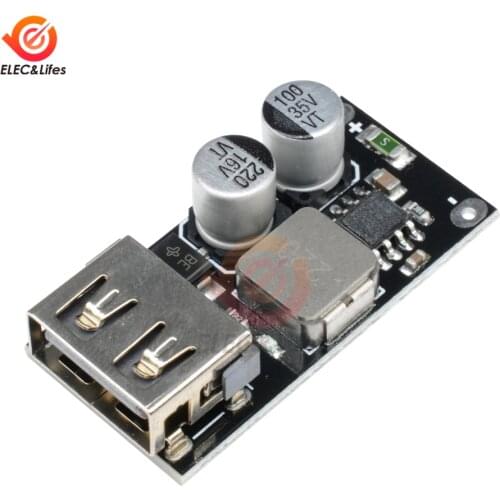 QC3.0 QC2.0 USB DC-DC Buck Converter Charging Module 6-32V 9V 12V 24V to 3V 5V 12V Fast Quick Charger Step down Circuit Board
