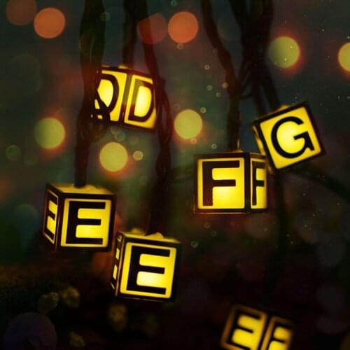Solar String Lights 6M 30 LED Letter Waterproof Solar Fairy Lights For Christmas Tree Garden Patio Yard Home Wedding Decoration