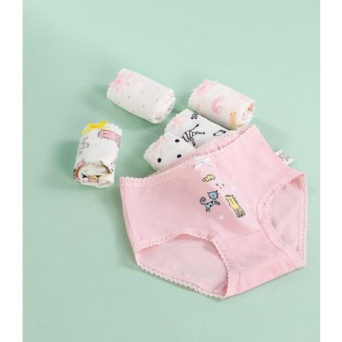 2Pcs/Lot Cotton Children High Quality Panties for Baby Girls Briefs Shorts Girls Underwear Kids Underpants Clothes