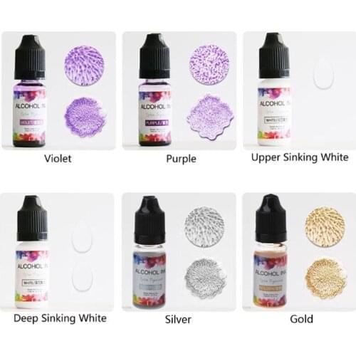 26 Vibrant Color High Concentrated Alcohol-Based Ink Pigment Epoxy Resin Paint Colour Dye Great for Resin Coaster Making