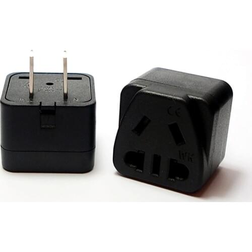 US JP Plug Adapter Converter European EU Australian AU To American Japan Travel Power Adapter Electrical Socket Wall Plug Outlet