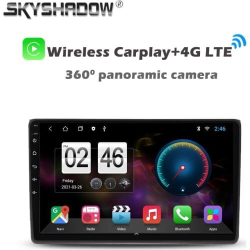 360 Panoramic Camera Carplay 6G+128G Android 10.0 Car DVD Player GPS WIFI Bluetooth RDS Radio For Audi A4 1998-2003 S4 RS4 8E 8F