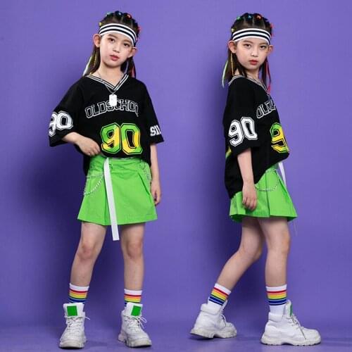 ChildrenS Day Girls Jazz Dance Costumes Performance Outfits Cheerleaders Costumes Rave Clothes Hip Hop Dance Costumes DQS6860