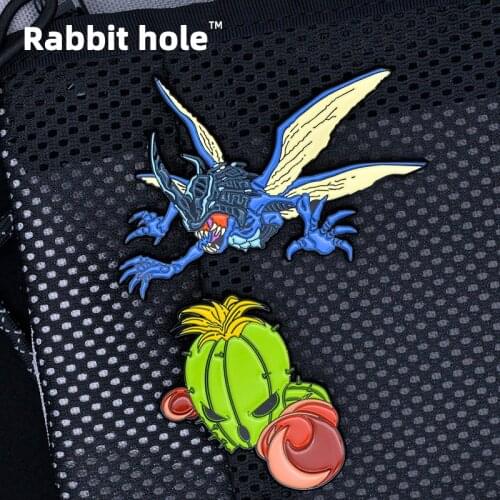 Digimon Adventure Hand-made Anime Metal Badges Kabuterimon Togemon Brooch Pins Nostalgic Collection Metal Toy Souvenir