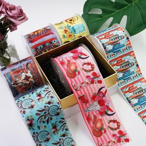 DIY Cartoon Cactus Printed Grosgrain Ribbon For Craft Supplies Sewing Accessories 5 Yards, Planar Resins Mold 10 Pieces. 44645
