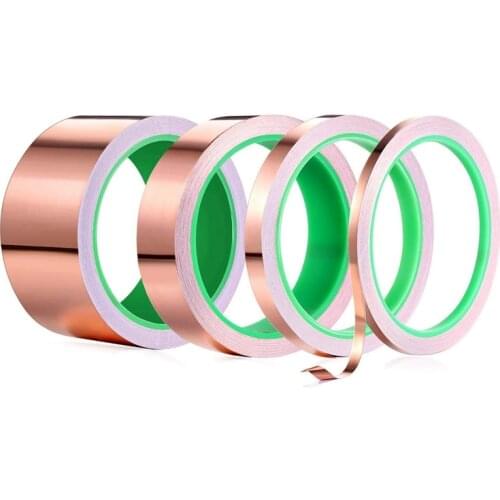 Double Sided Copper Foil Tape for EMI Shielding Conductive Adhesive for Electrical Repairs,Snail Barrier Tape Guitar