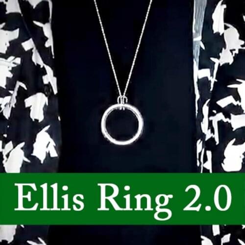 Ellis Ring 2.0 Magic Tricks Penetrate Vanish Magia Magician Street Illusions Gimmick Props Close Up Fun Pass Through Magie