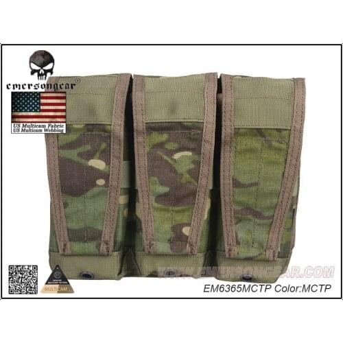 EmersonGear CP Style Flap Triple Magazine Pouch Combat Molle MAG Pouch Multicam Tropic EM6365