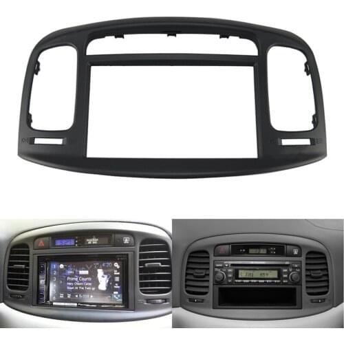 NEW-2Din Car Radio Fascia for HYUNDAI Accent 09-12 DVD Stereo Frame Plate Adapter Mounting Dash Installation Bezel Trim Kit