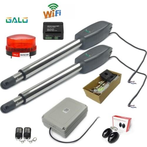 Automatic Door Motor Driving 400KG Portal Weight For Dual Arms Electric Swing Gate Opener Actuator Enginee Mobile APP Control