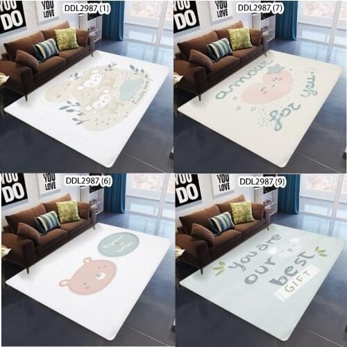 Cartoon anime animal carpet area rug for living room rugs for bedroom cartoon rug living room table 3d vortex rug area rug large