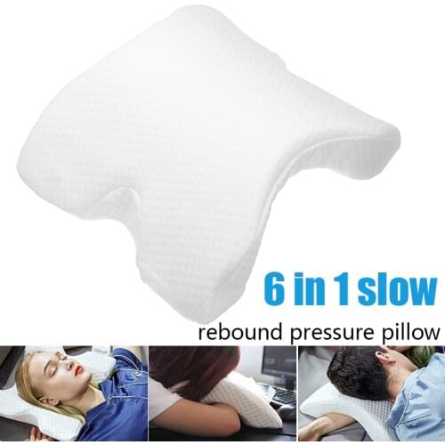 New White Slow Rebound Pressure Pillow Quality Memory Foam U Shaped Pillow Bed Sleep For Hand Neck Protection Body Relax