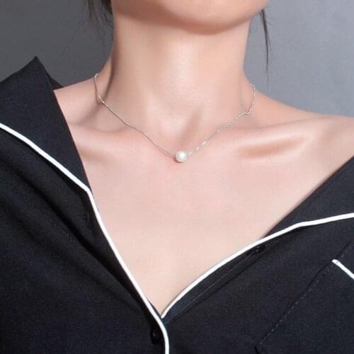 2020 Choker Pearl Necklaces for Women Gold Layered Chain Necklace Jewelry Wholesale