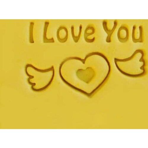 I love you letter Stamp Home Cleaning Natural Seal Acrylic Transparent Imprint Soap Stamp For Handmade Making Chapter Tools