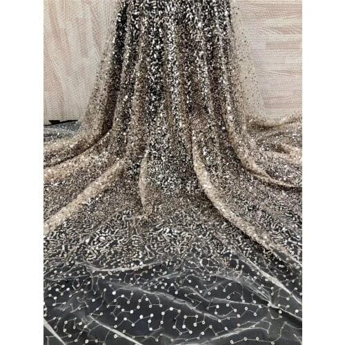 Super quality fashionable african tulle lace fabric JRB-6.2111 french net lace 5yards/lot embroidered lace fabric with small bea