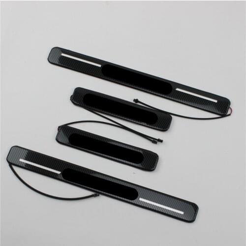 Stainless Steel Led Door Sill Scuff Plate Guard Sills Protector Trim For Mercedes-Benz G-Class W463 AMG G55 G63 G65 G500 2019-21