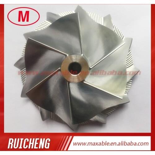 T04E 442476-0014 56.48/74.99mm 6+6 blades high performance turbo billet/milling/aluminum 2618 compressor wheel for 452092-0001
