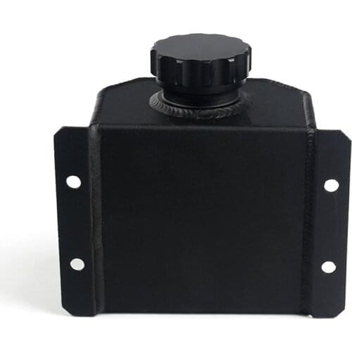 Universal 1L Aluminum Car Oil Catch Can Automobiles Vehicle Oil Tank Reservoir + Drain Plug ID 37mm Oil Catch Can Breather Tank