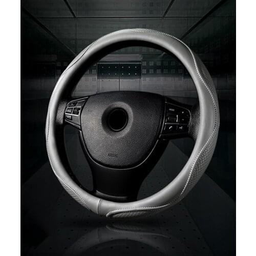 Universal Steering Wheel Cover Breathable Anti-Slip PU Cover for Car Truck SUV Car Styling