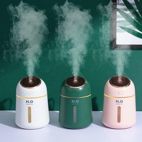 Aromatherapy Humidifier Diffuser 330ml USB Aroma Essential Oil Diffuser Ultrasonic Air Humidifier For Home Office Car Portable