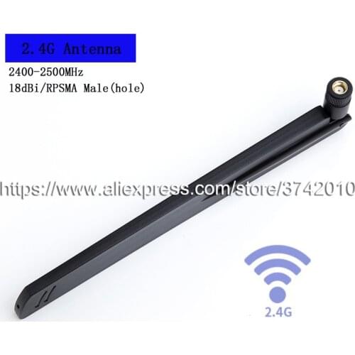 High quality 18dBI Omni directional 2.4G Wifi antenna Wireless Network antenna 22CM length RP SMA Male