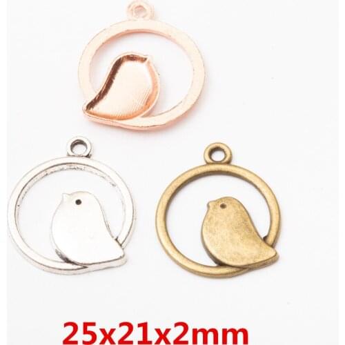 20pcs zinc alloy Animal bird Charms for Jewelry Making 5826