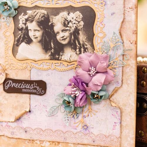 2019 3D Flowers Four-leaf Clover Laced Rectangle Frames Metal Cutting Dies For Scrapbooking DIY Photo Album Card Making Cut Dies