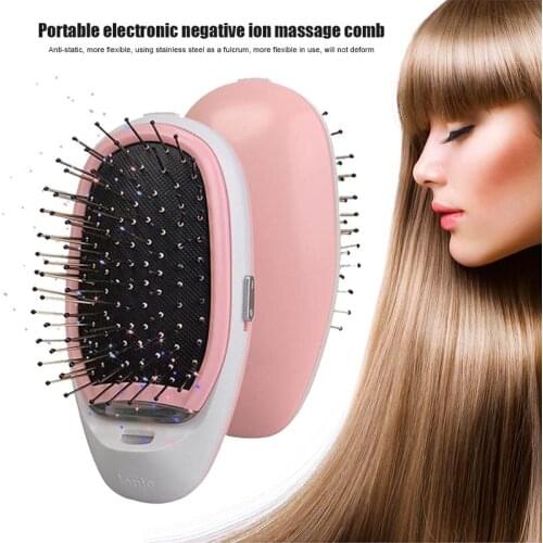 2021 Electric Ionic-Breeze Brush Portable Electronic Negative Ion Massage Comb SSwell
