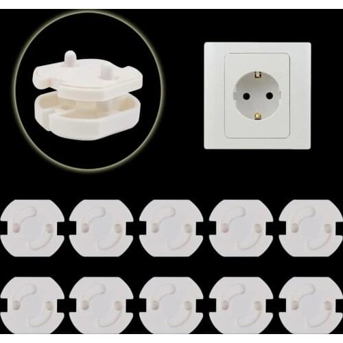 Russian EU European Euro Standard Child Electric Socket Outlet Plug Two Phase Safe Lock Cover for Baby Kids Safety