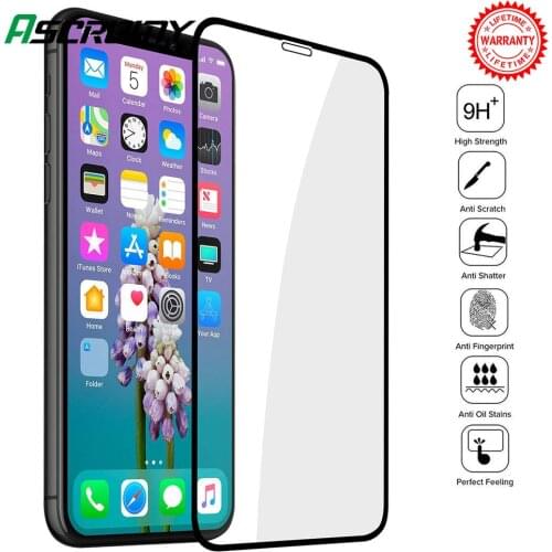 9H 3D Full Cover on Tempered Glass for iPhone XR X XS Max 7 Plus 8 6 6S 11 Pro Protective Glass Screen Protector Protection Film