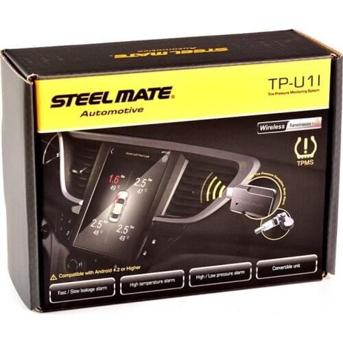 Steelmate Car Tire Pressure Sensor Temperature Warning Car Tyre Pressure temperature Monitor System With 4 External TPMS Sensor