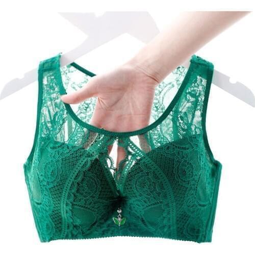 Elovegirl Womens Full Cup Lace Bras, CD Cup Bra, Sexy Underwire, Plus Size 34-50 Push Up Hollow Out Beautiful Lingerie