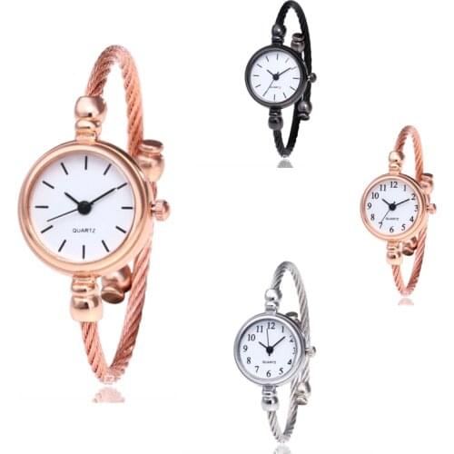 Small Gold Bangle Bracelet Luxury Watches Stainless Steel Retro Ladies Quartz Wristwatches Fashion Casual Women Dress Watch