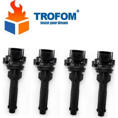 4Pcs Auto Ignition Coil For TOYOTA Avensis COROLLA Aygo Celica Corolla RAV4 Yaris 1.0 1.4 1.6 1.8 16V 90080-19017 0221504020