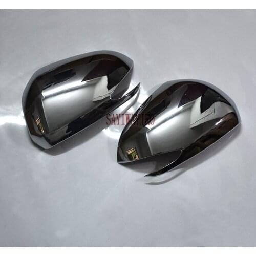 ABS Chrome Rearview Side Wing Mirror Cover for Hyundai IX45 Santa Fe 2019 2020 Exterior Molding Trim