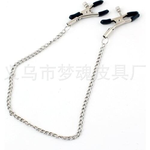 Metal Long Chain Nipple Clamps Chains Adult Game Breast Clips Milk Folder For Adult Couples Flirting Sex Toys Women Gay Sex Toys