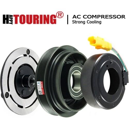 SD6V12 AC Compressor Clutch For Renault Clio MK III Modus 1.4 16V 1.5DCI 2005-2015 8200220924 8200365787 8200600122 92600BN700