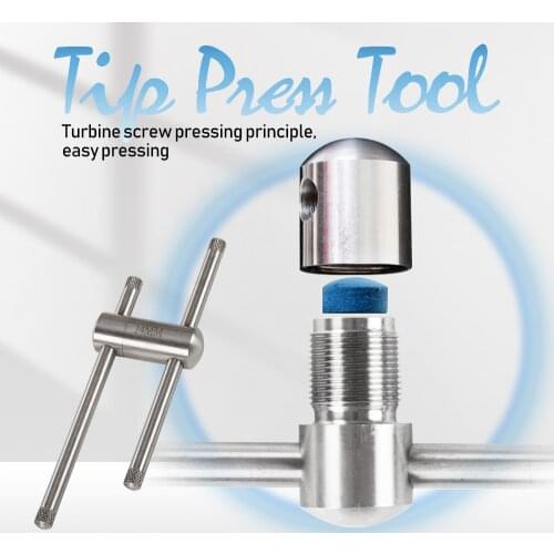 Billiards Tip Press Shape Tool Stainless Steel Pool Carom Snooker Cue Stick Tip 11mm 14mm Impact Maintaince Billiard Accessories