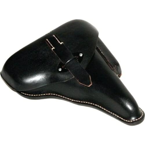 WWII GERMAN ELITE WALTER P38 P-38 HARDSHELL HOLSTER BLACK LEATHER OUTDOORS WW2