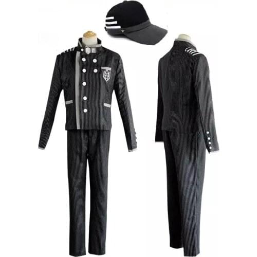 2021 New Mens Long Sleeve Uniform Set Cosplay Costume + Hat Japanese-style Campus Mens Clothing Halloween Party Costume