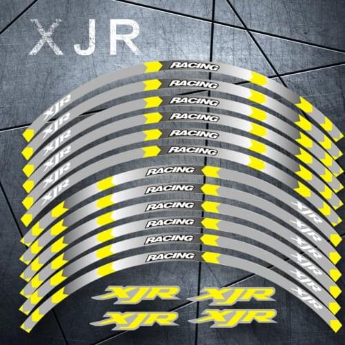 Motorcycle Rim stripes Decals 17inch Wheel Sticker Reflective Tape For Yamaha XJR 400 1200 1300 Reflective sticker