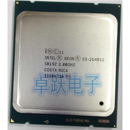 Original Intel Xeon E5-2640V2 2.0GHz 8-Core 20M E5 2640 V2 FCLGA2011 E5 2640V2 free shipping